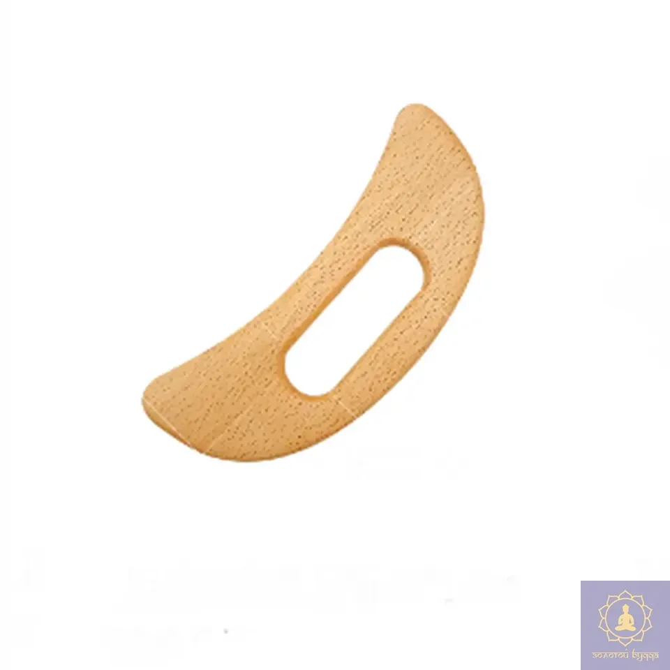 Масажер скребок Місяць, Бук.