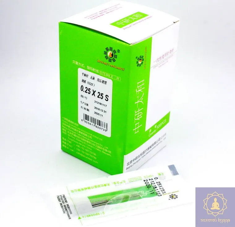 Иглы для акупунктуры и рефлексотерапии 0,25х25 мм,