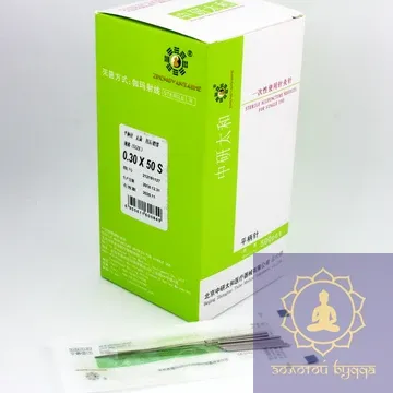 Иглы для акупунктуры и рефлексотерапии Zhongyan Taihe 0,30*50 мм 500 игл