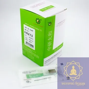 Иглы для акупунктуры и рефлексотерапии Zhongyan Taihe 0,16*7 мм, 500 игл