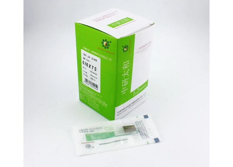 Иглы для акупунктуры и рефлексотерапии Zhongyan Taihe 0,16*7 мм, 500 игл