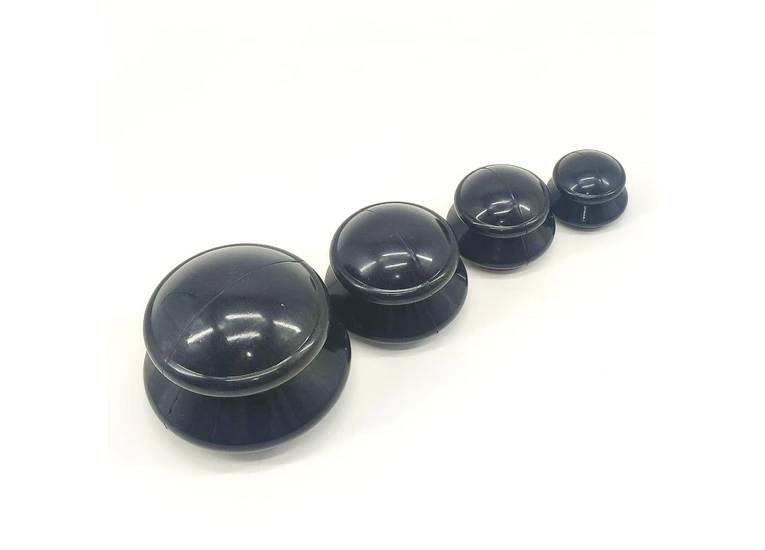 Банки силиконовые для вакуумного массажа черный