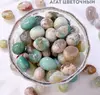Агат квітковий зелений