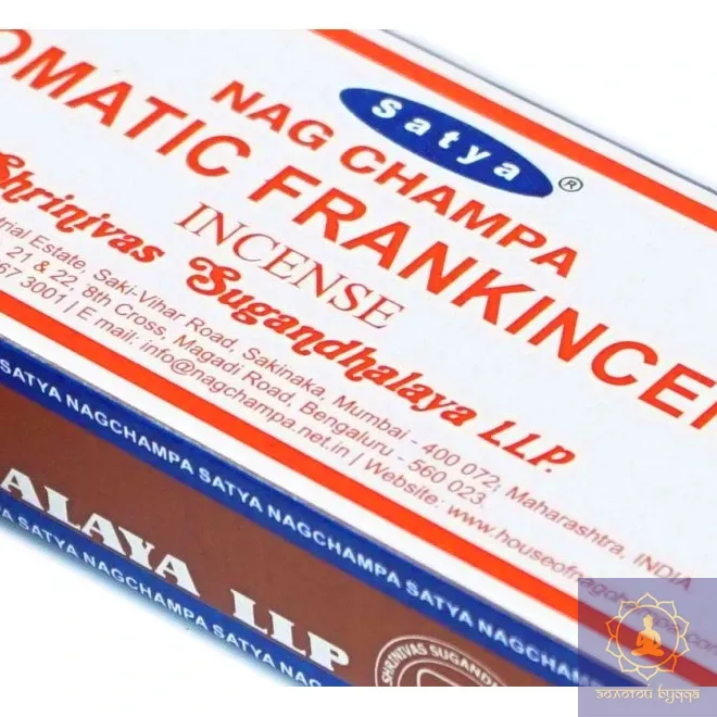 SATYA AROMATIC FRANKINCENSE АРОМАТНИЙ ЛАДАН 15 ГРАМ