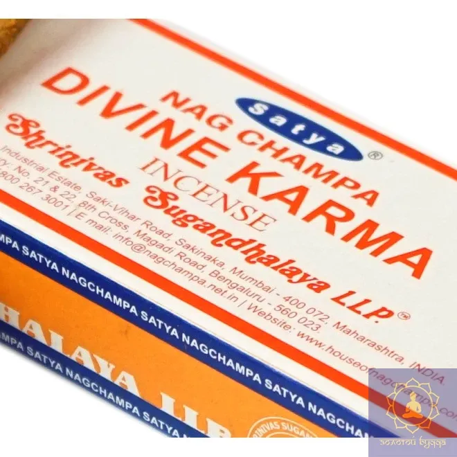 SATYA DIVINE KARMA БОЖЕСТВЕННА КАРМА 15 ГРАМ