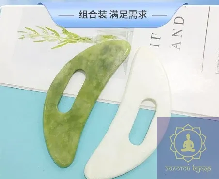 Скребок Гуаша нефрит Жад місяць