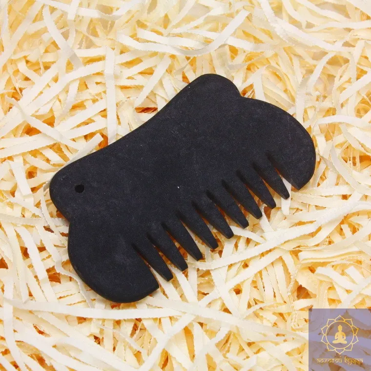 Массажер Гуаша гребень шунгит