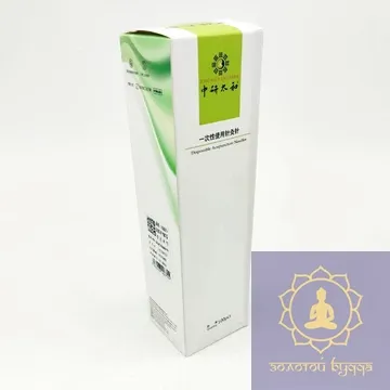 Стерильне иглы Zhongyan Taihe для акупунктуры и рефлексотерапии 0,35*100 мм 100 шт.