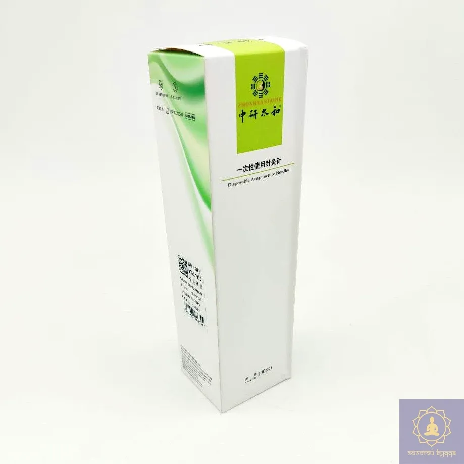 Стерильне иглы Zhongyan Taihe для акупунктуры и рефлексотерапии 0,35*100 мм 100 шт.