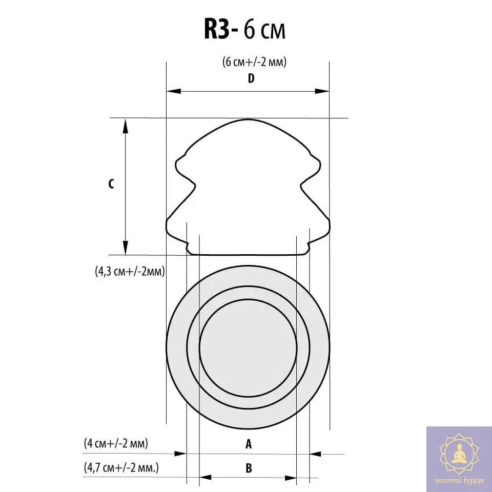 Гумова вакуумна банка маленька R-3, 6 см