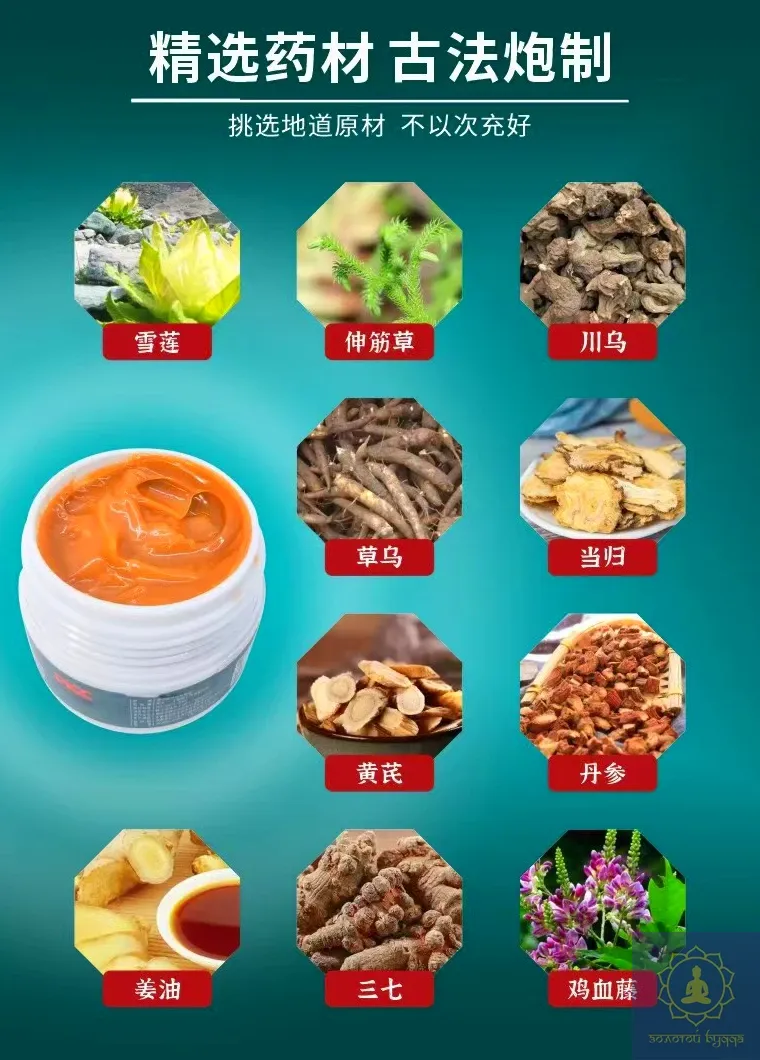 Трав'яний масажний бальзам Miao Gong San Bao з ментолом та камфорою, 30 г