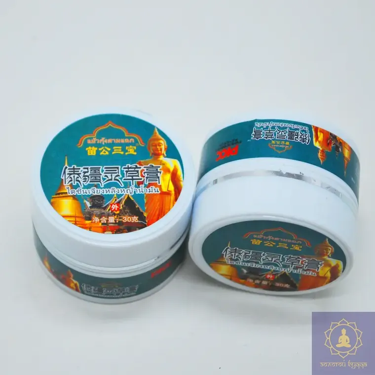Трав'яний масажний бальзам Miao Gong San Bao з ментолом та камфорою, 30 г