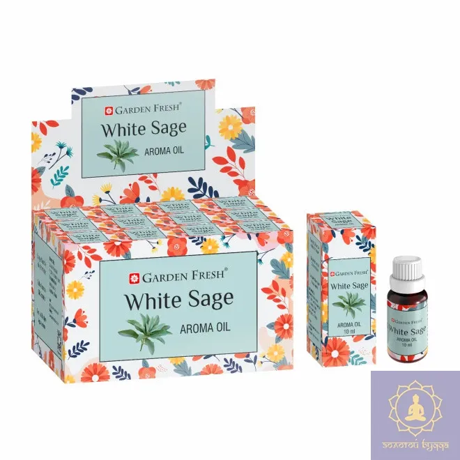 АРОМАТИЧНА ОЛІЯ БІЛА ШАВЛІЯ GARDEN FRESH WHITE SAGE OIL 10ML.