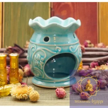 АРОМАЛАМПА КЕРАМІЧНА ІНДИГО ПЛЮЩ