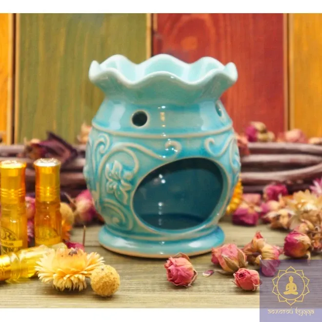 АРОМАЛАМПА КЕРАМІЧНА ІНДИГО ПЛЮЩ