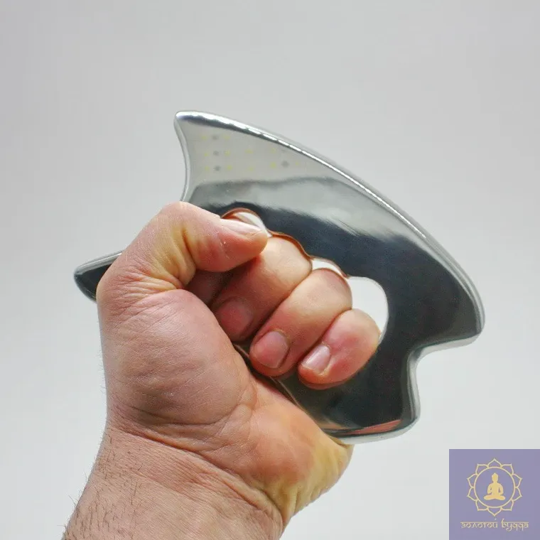 Масажер-блейд із нержавіючої сталі 304, 155×100×6 мм, 430 г