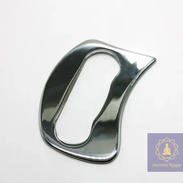 Массажер гуаша из стали 304, 100×75×4 мм, 115 г