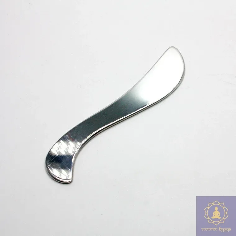 Металевий масажер-скребок хвиля 180×35×6 мм