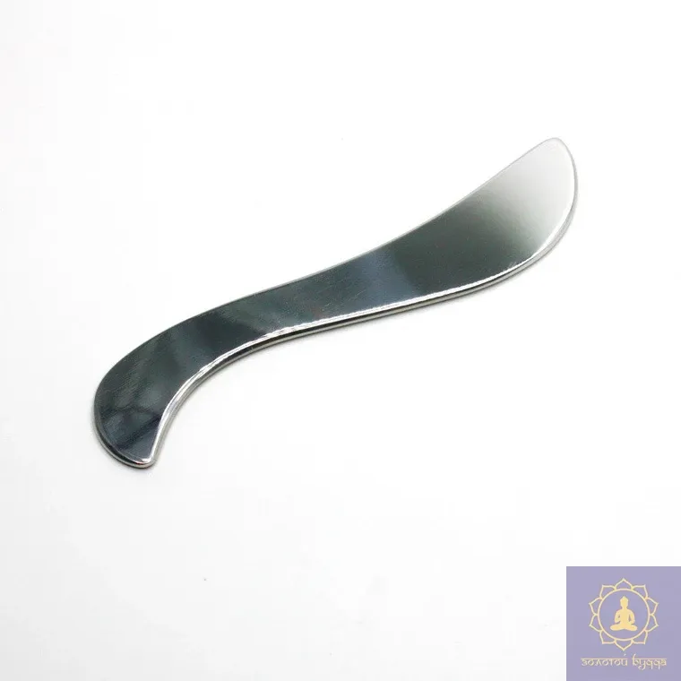 Металевий масажер-скребок хвиля 180×35×6 мм