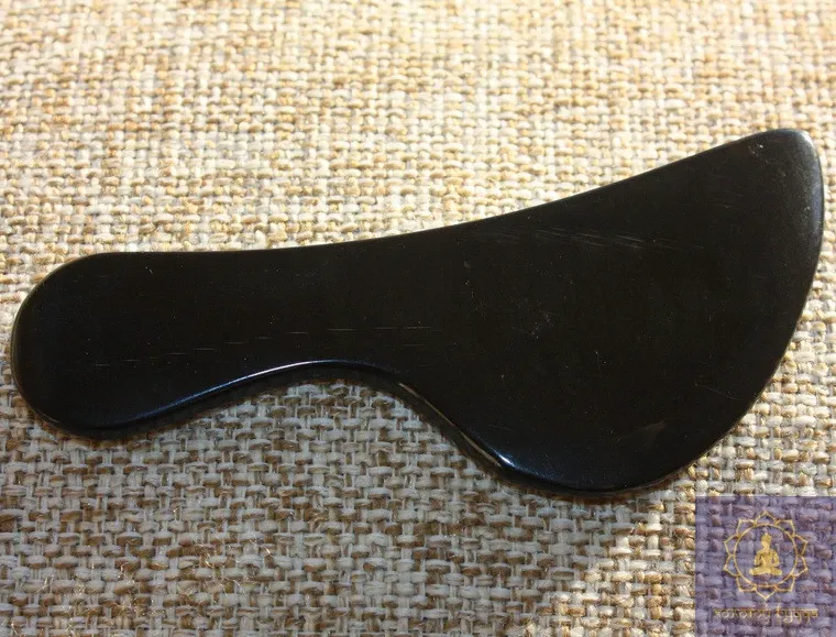 Скребок Гуаша кость-рог буйвола ножичек