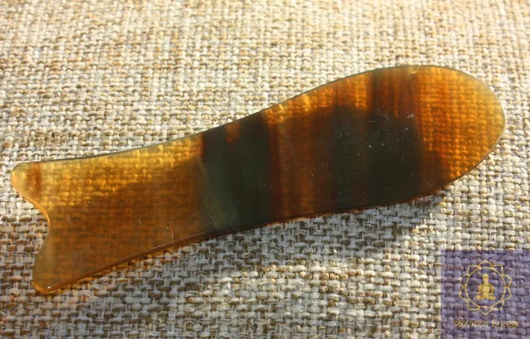 Скребок Гуаша кістка-ріг буйвола рибка світла