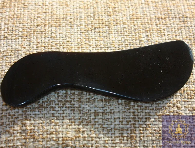 Скребок Гуаша ріг буйвола хвиля чорний