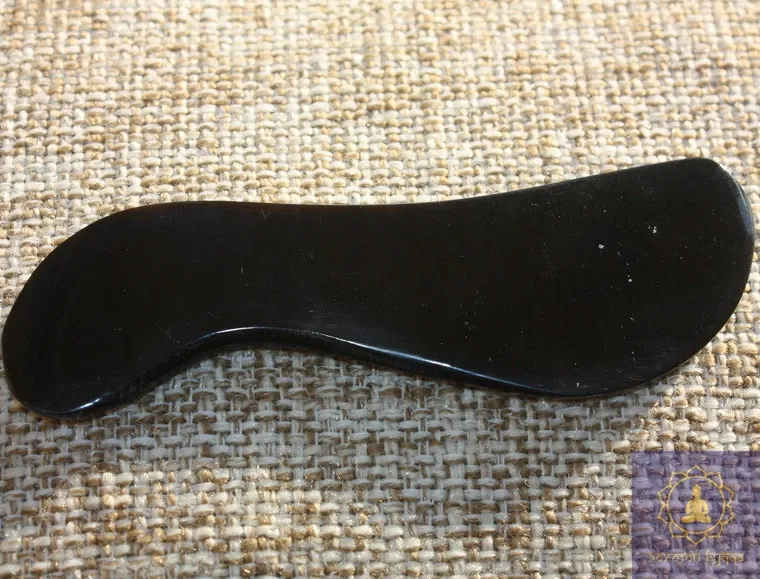 Скребок Гуаша ріг буйвола хвиля чорний