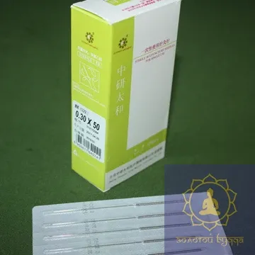 Иглы Zhongyan Taihe для акупунктуры и рефлексотерапии 0,3*50 мм 100 игл