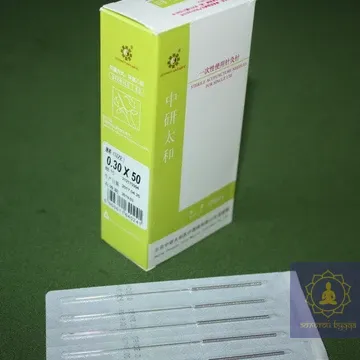 Иглы Zhongyan Taihe для акупунктуры и рефлексотерапии 0,3*50 мм 100 игл