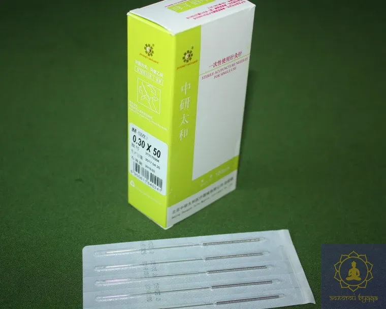 Голки Zhongyan Taihe для акупунктури та рефлексотерапії 0,3*50 мм 100 голок