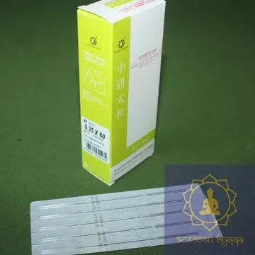 Иглы Zhongyan Taihe для акупунктуры и рефлексотерапии 0,3*60 мм 100 игл