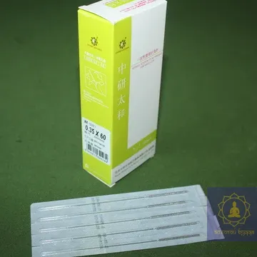 Голки Zhongyan Taihe для акупунктури та рефлексотерапії 0,3*60 мм 100 голок