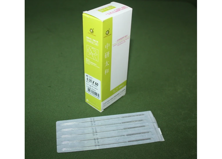 Иглы Zhongyan Taihe для акупунктуры и рефлексотерапии 0,3*60 мм 100 игл