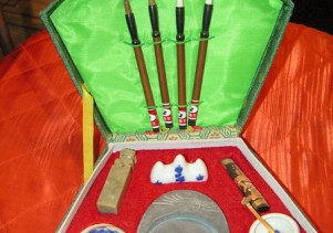 Каллиграфии, наборы, тушь, кисти. бумага