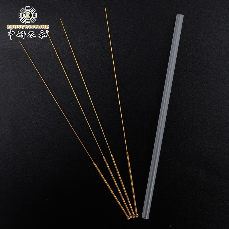 Иглы позолоченные