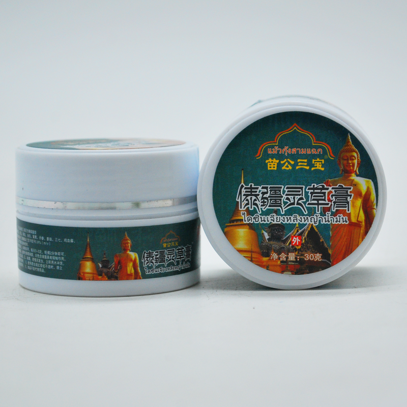 Трав'яний масажний бальзам Miao Gong San Bao з ментолом та камфорою, 30 г